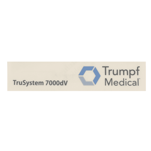 Label, TM Trusystem 7000 Dv Label, TM Trusystem 7000 Dv