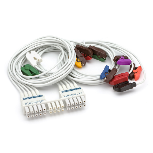 WAM, AM12 10 wire Replacement Lead Set, AHA Medi-clip (for Stress) WAM, AM12 10 wire Replacement Lead Set, AHA Medi-clip (for Stress)