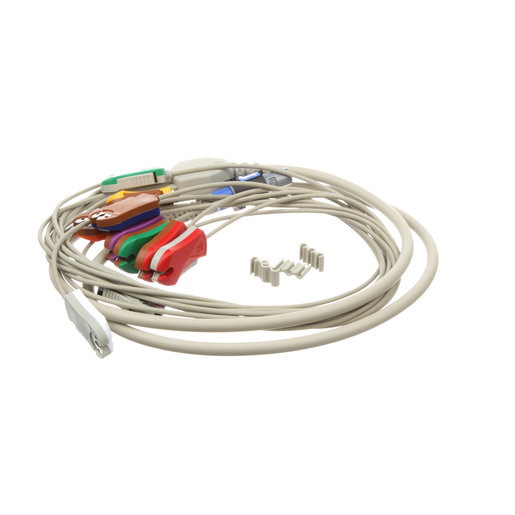Stress Patient Resting ECG Cable, 10 Lead, AHA, Pinch Stress Patient Resting ECG Cable, 10 Lead, AHA, Pinch